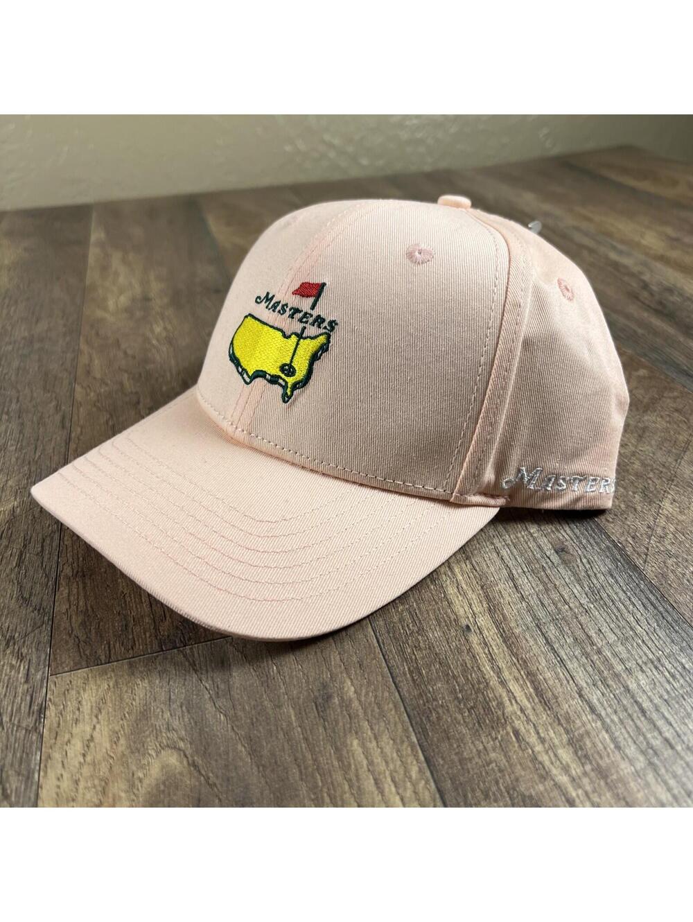 NWOT Masters Golf Hat Light Pink Augusta National Embroidered Adjustable Cap